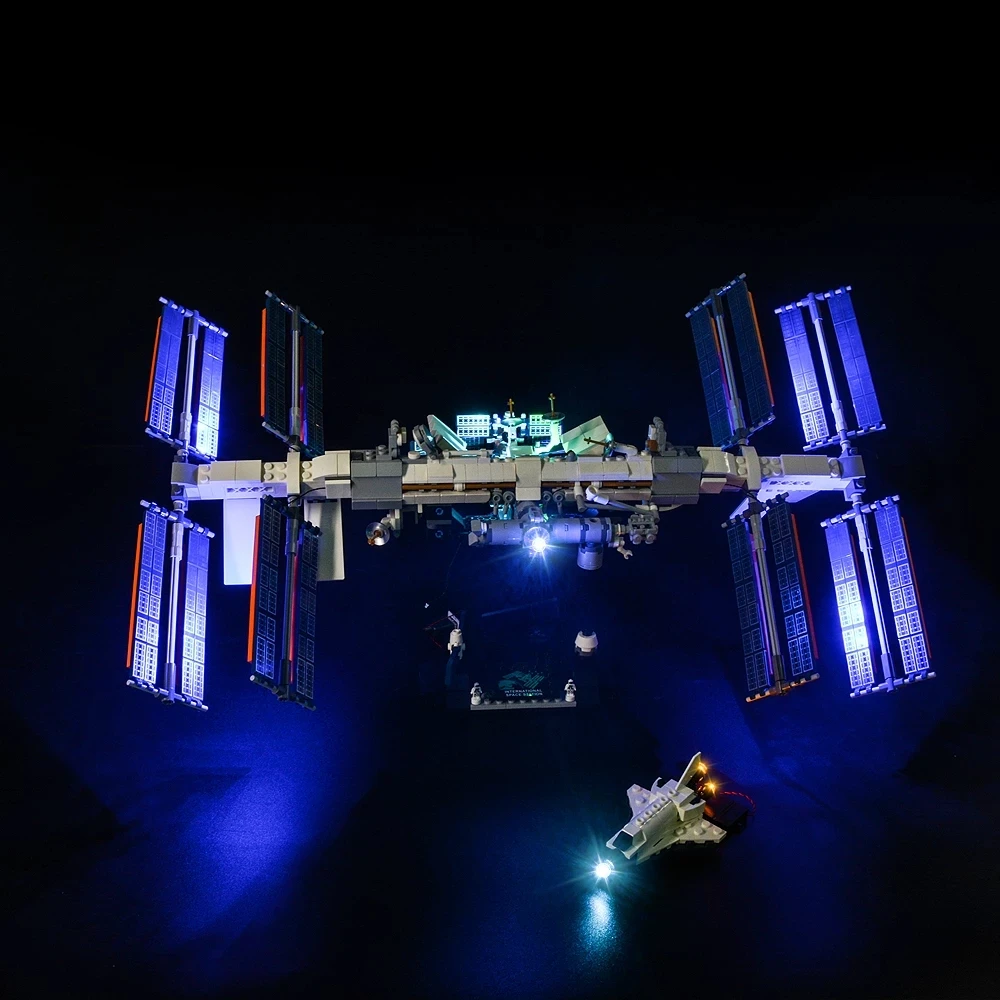 Kit Di Illuminazione A Led Per Idee 21321 International Space Station Building Blocks Set Giocattoli Lampada Fai-Da-Te Non Includere Il Modello