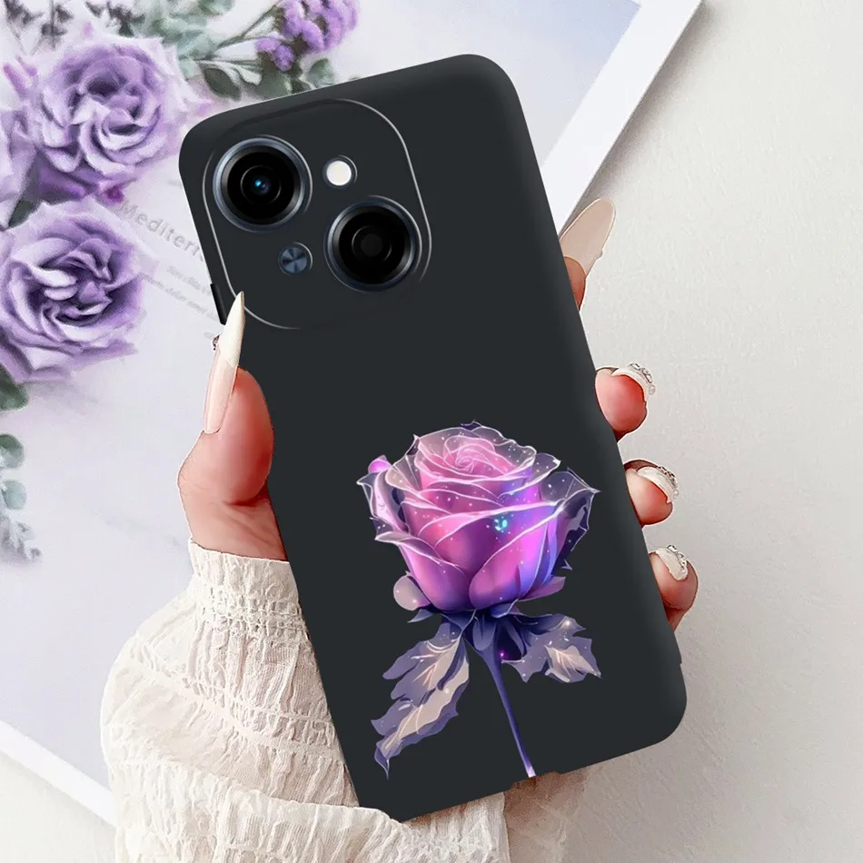 Fashion Cool Pattern Black Silicone Soft Phone Case