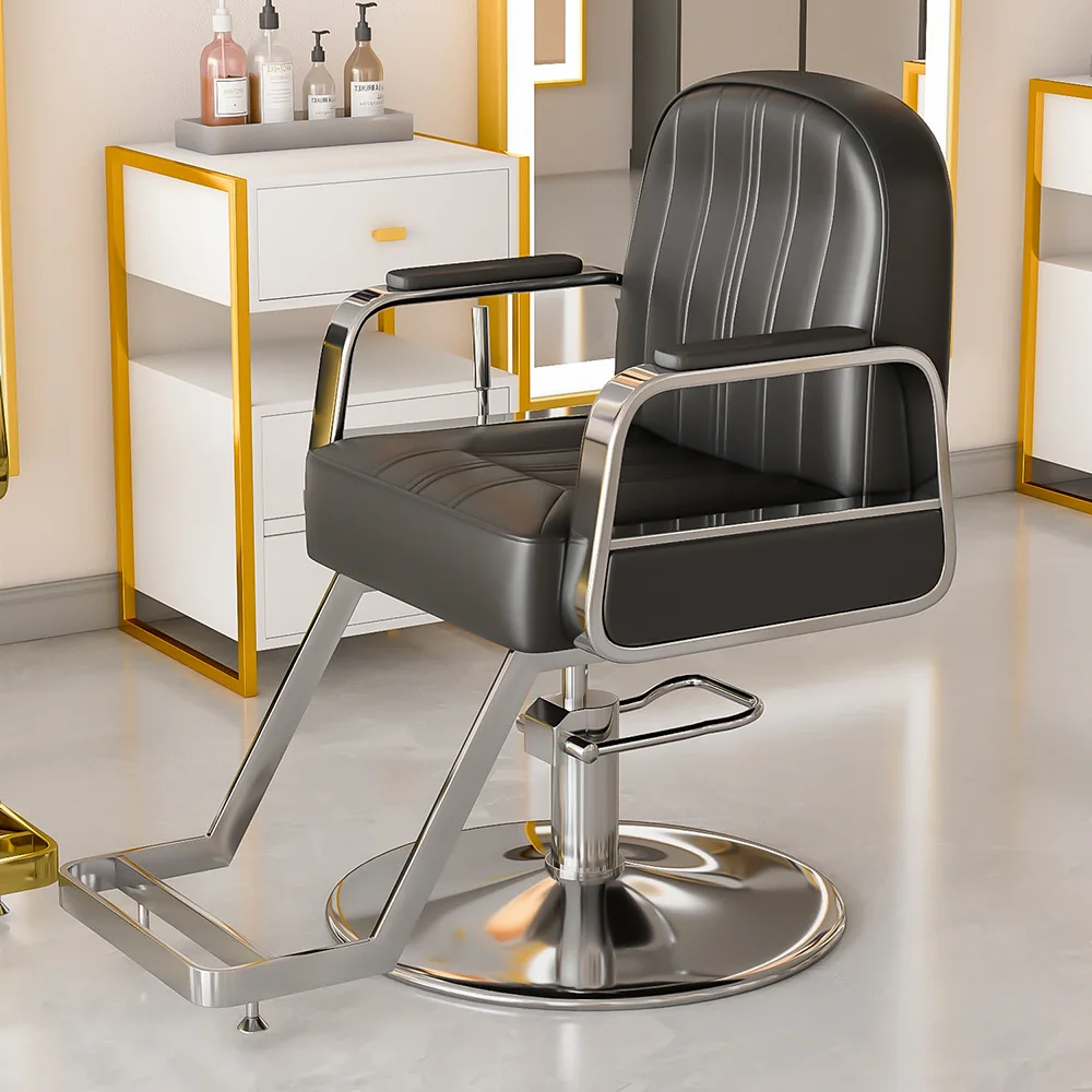 Beauty Swivel Barber Chair Hairdressing Salon Reception Luxury Cosmetic Chair Women Mobile Silla De Barbero Patio Furniture