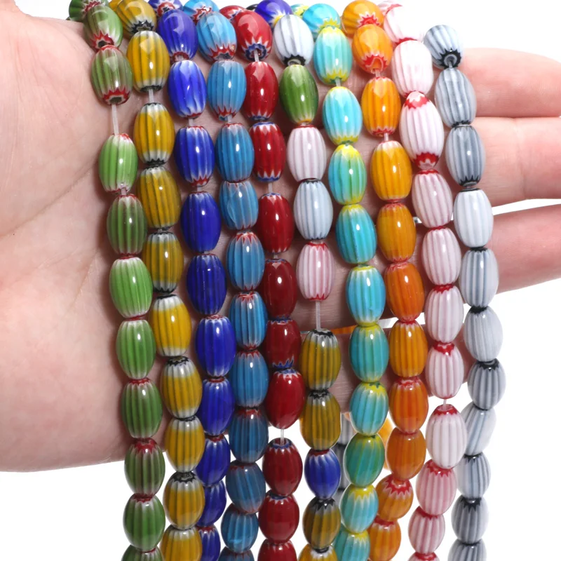 RUBYCA 5 Perline Pendenti A Fiore Con Cristalli Cecki Blu Aquamarina – Per Bracciale Europeo - 3