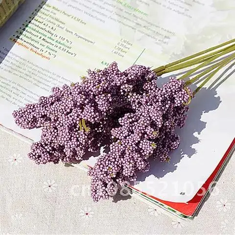

Cheap Artificial Lavender Flower Wholesale Bundle - 6 Pieces Plant Wall Decoration Bouquet Material DIY Vases for Home