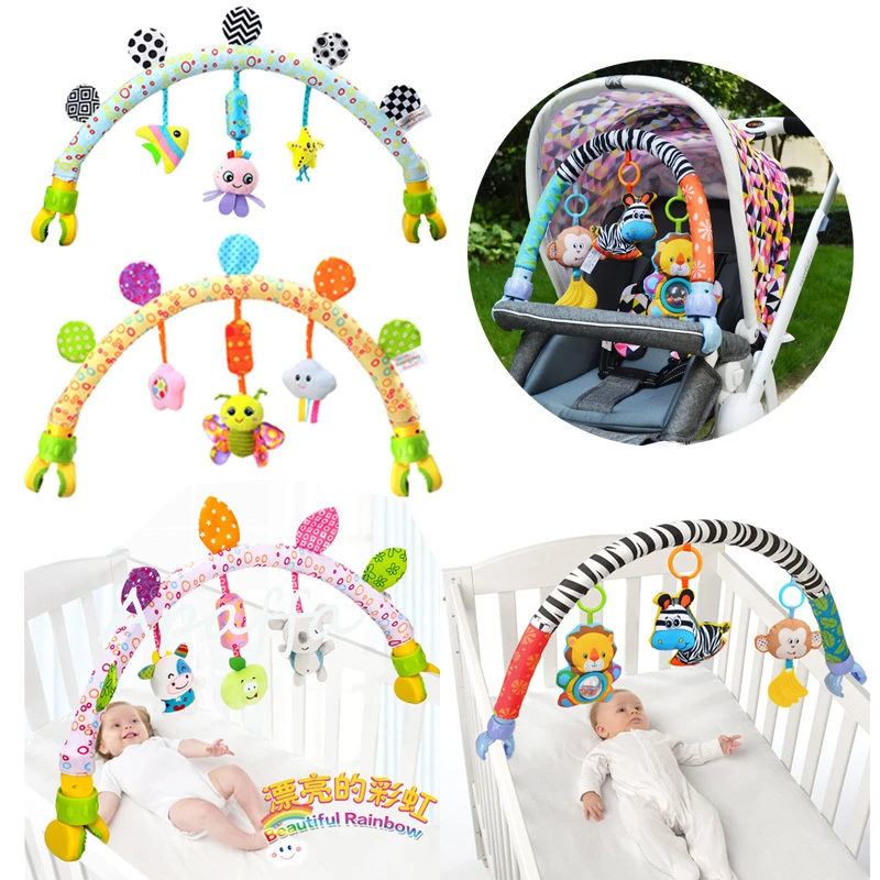 Arche D Activites Musicale Et Mobile En Peluche Pour Bebe Pour Enfant De 0 A 12 Mois Pour Poussette Lit Berceau Pour Nouveau Ne Jouet Educatif Infantile Avec Hochet Aliexpress
