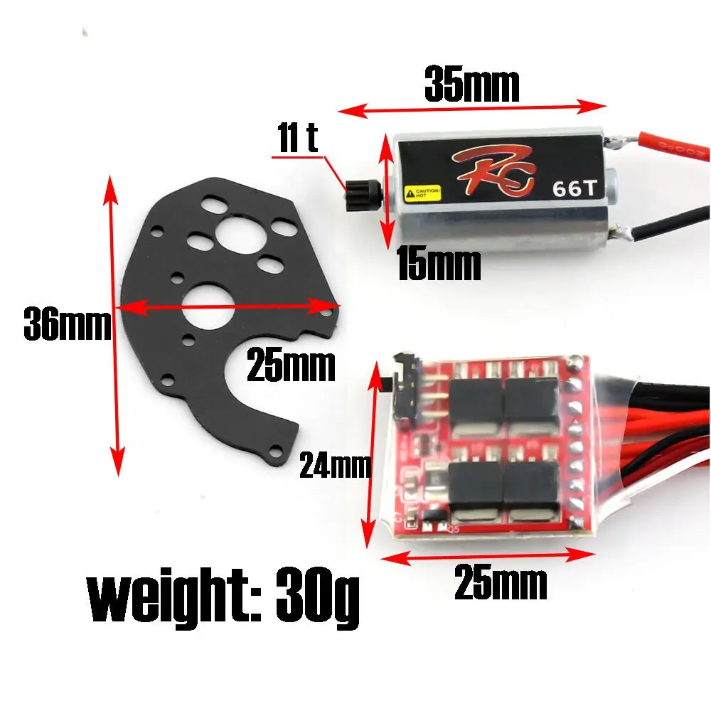RC ڵ 1/24 SCX24 RC ũѷ  Scx24 ׷̵ ŰƮ  ׳ƽ  ޺, 30A 귯 Esc & 66T