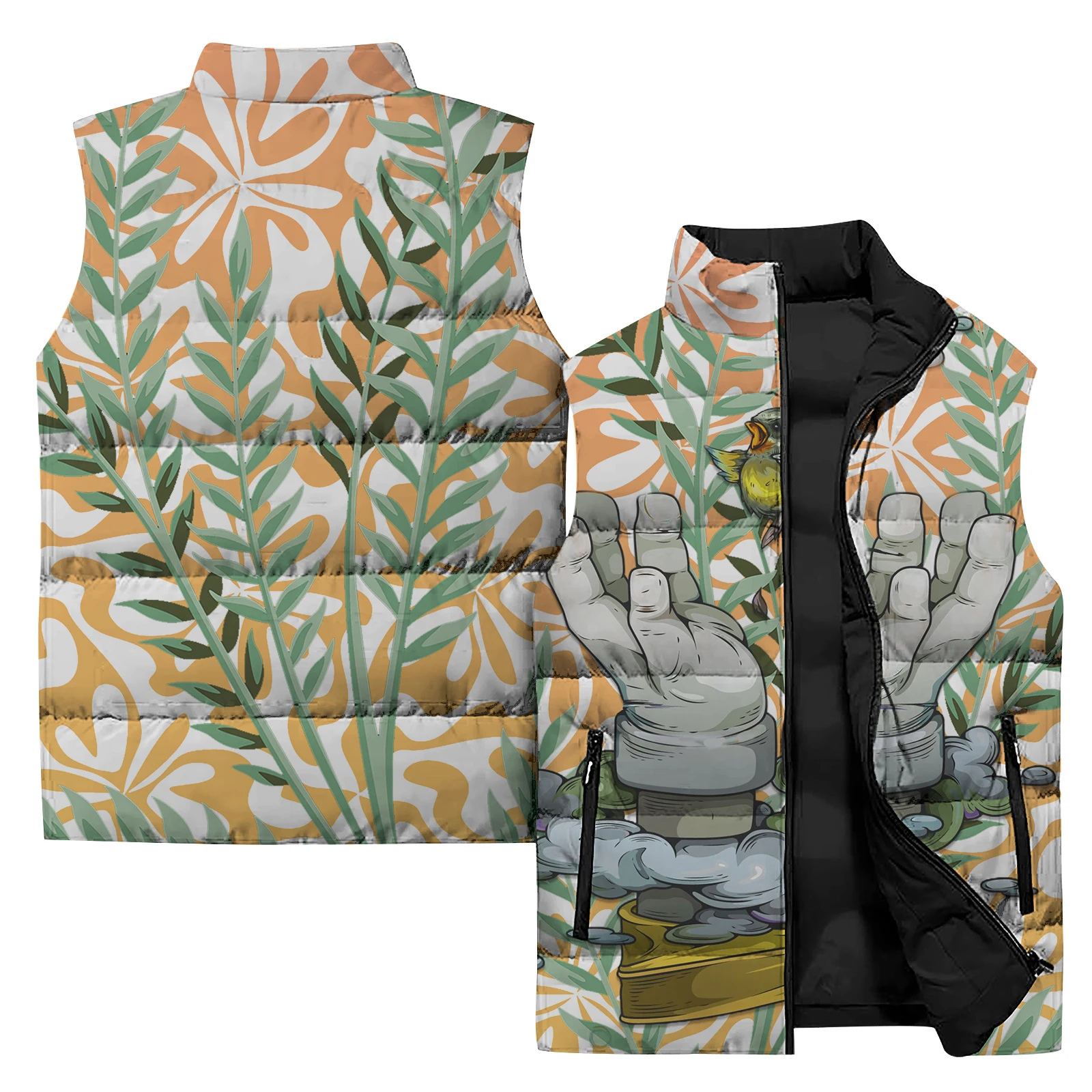 thumbnail image 1 of Chaqueta con estampado 3D para hombre, chaqueta para acampar al aire libre, todoterreno, informal, con cremallera y cuello alto, para otoño e invierno, 1 of 5