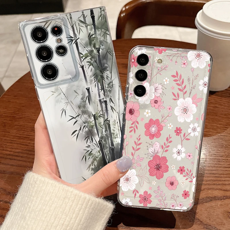 Floral Artistic Soft TPU Phone Case Cover