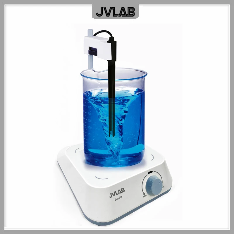 Magnetic Stirrer EcoStir Square Work Plate 120 x 115mm Lab Square Plate Magnetic Stirrer Max. Stirring Quantity 1.5 L
