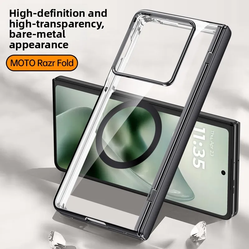 Magnetic 360° Electroplated Transparent Hard Shell Case