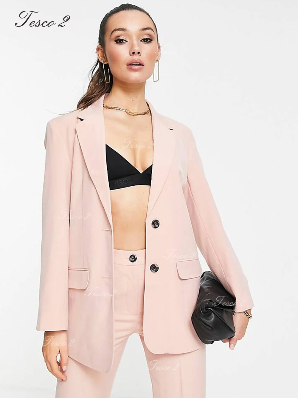 New Women's Suit Slim Fit Long Pants Office Lady Suit For Women Formal Dating And Work Versatile Suit For Spring Autumn elegant women s suit skirt 2021 autumn fashion new women s long sleeve pink slim office lady two piece suit