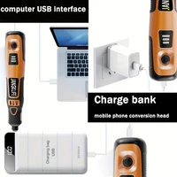 USB Cordless Rotary Tool Kit Woodworking Engraving Pen DIY For Jewelry Metal Glass Mini Wireless Drill 2