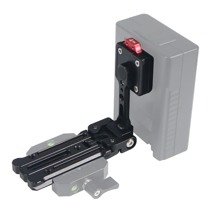 Aluminum V-Lock Battery Mounting Plate Clamp Quick Release for ARCA Tripod Gimbal Vlog DSLR Camera V Mount Power Supply Bracket