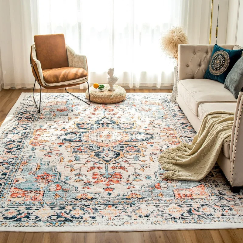 Non-slip Dirty-resistant Sofa Mat Easy to Clean American Persian Living Room Carpet