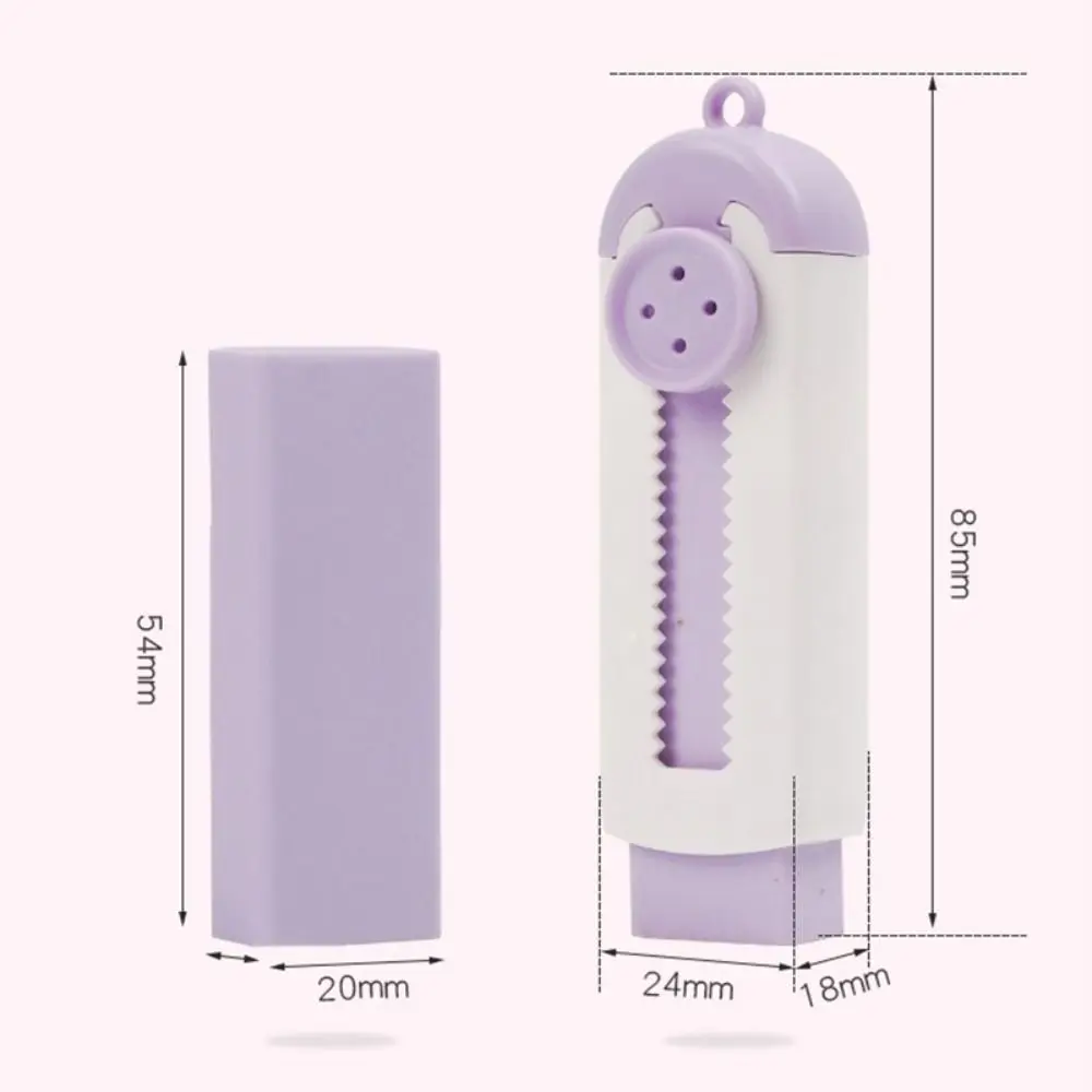 리필 4개 포함 푸시풀 지우개 잔해물 없음 리필 가능한 연필 지우개 흔적을 남기지 않고 슬라이딩 고무 지우개
