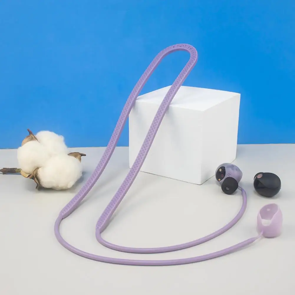 

Silicone Wire Cable Connector Sport Lanyard Earbuds Neck Rope Cord Compatible For WF-1000XM5 Wireless Headphones