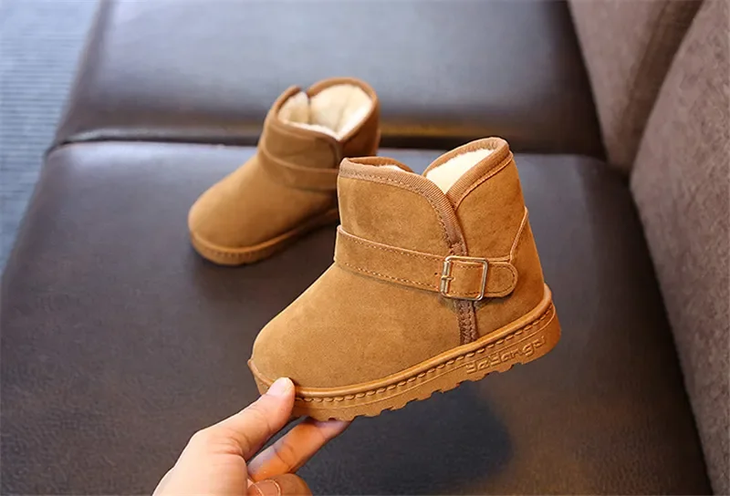 Mode Kinder Casual Schuhe Mädchen Jungen Baumwolle Schnee Stiefel Warme Kinder Stiefel Junge Winter Baumwolle Schuhe Turnschuhe فкики – Detail 24
