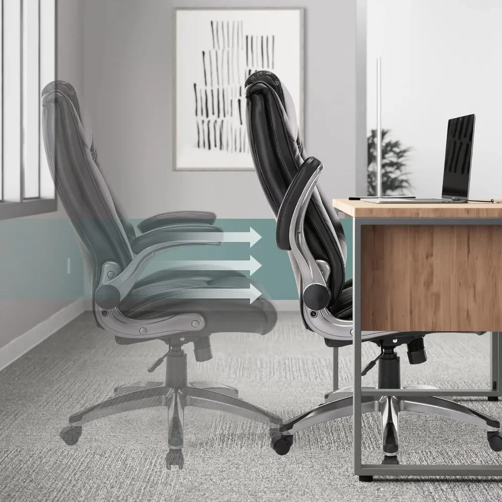 

Офисное кожаное кресло руководителя-домашний компьютерный стол с высокой спинкой и стул с регулируемым наклонным замком, вращающийся эргономичный стул