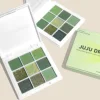 Green Eyeshadow Avocado Cream Nine-Color Brightening Eye Enhancer Reflective Diamond Nine-Square Eyeshadow Palette 3