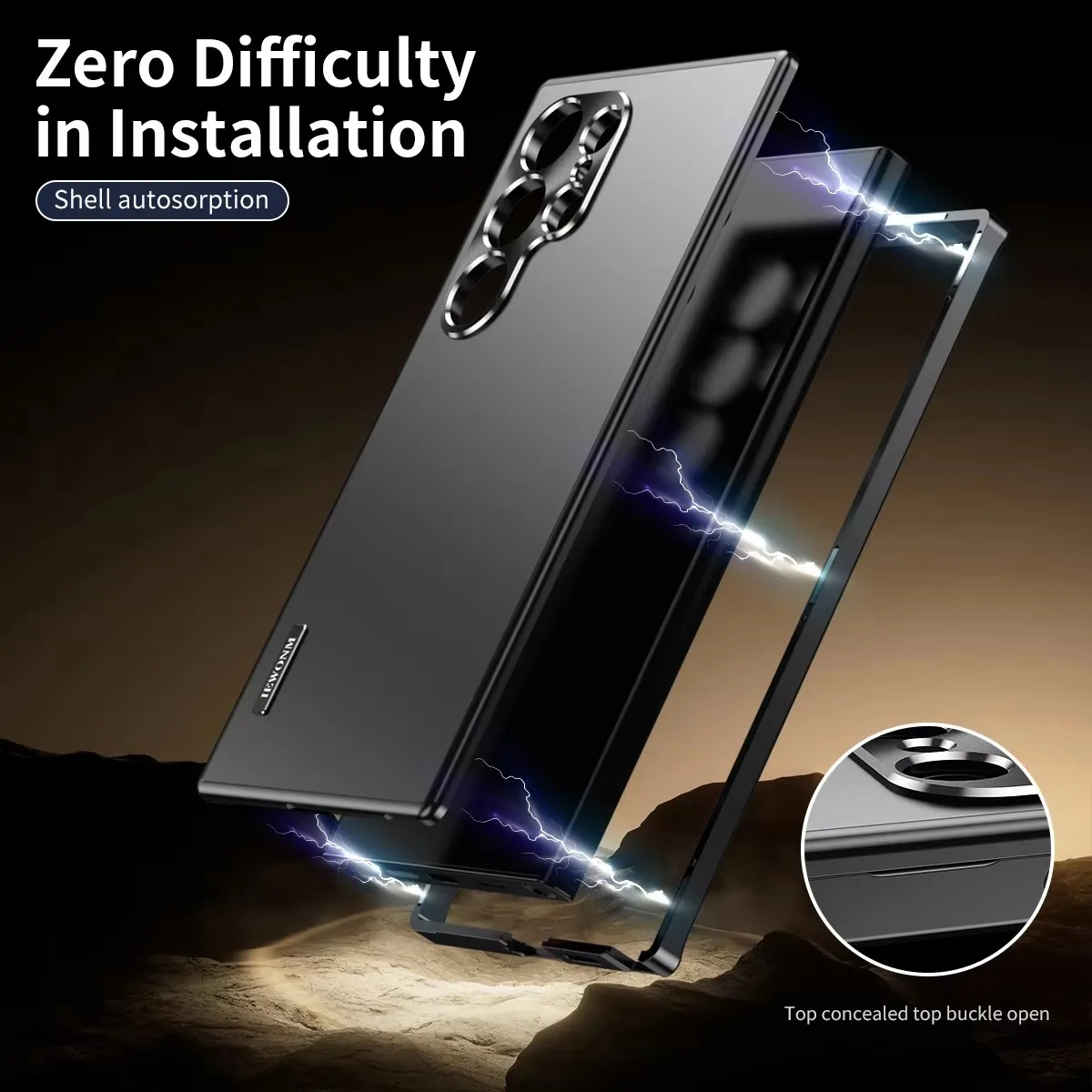 Ultra-Slim 2-in-1 Magnetic Metal Alloy Protective Phone Case