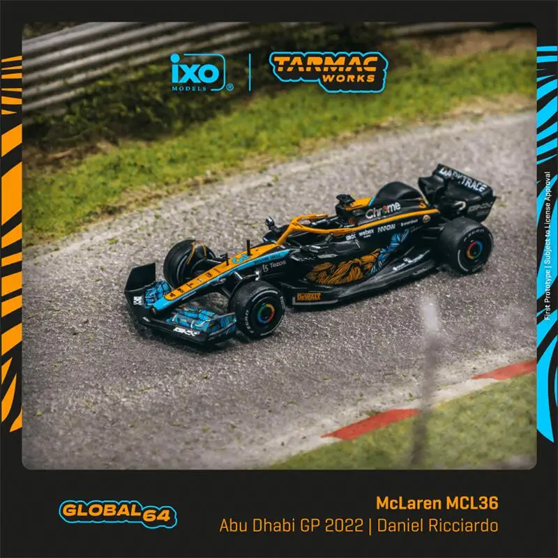

**Pre-Order** Tarmac Works 1:64 McLaren MCL36 Abu Dhabi Grand Prix 2022 Diecast Model Car
