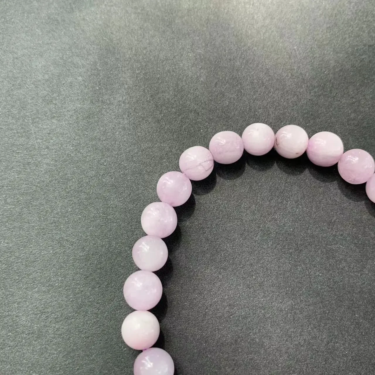 6-7MM Natural Spodumene Quartz Kunzite Bracelet Woman Man Wealthy Titanium Beads From Brazil Jewelry AAAAA