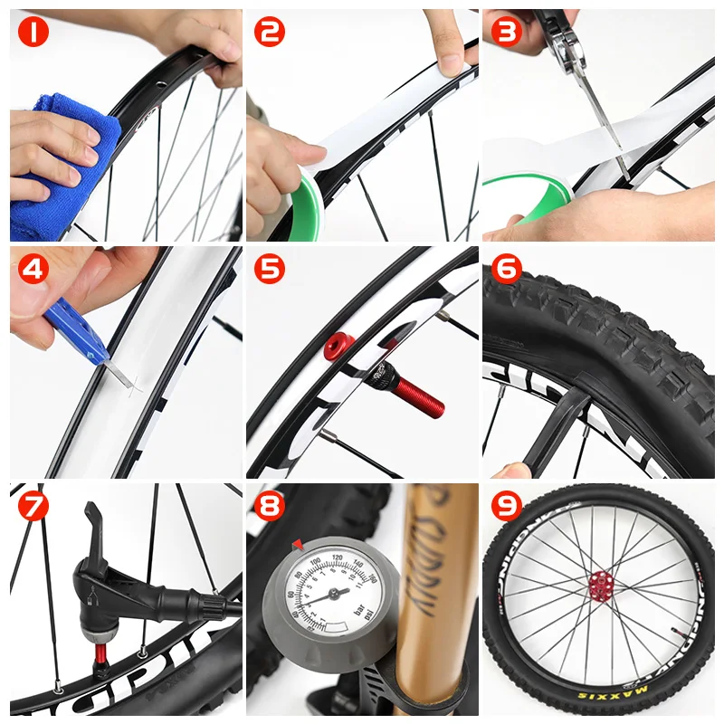 Tubeless Rim Tapes MUQZI Tubeless Rim Tapes For 26 27.5 29 Inch 700C Tubeless Wheel Tape Width 16 18 21 23 25 27 29 31 33 35mm