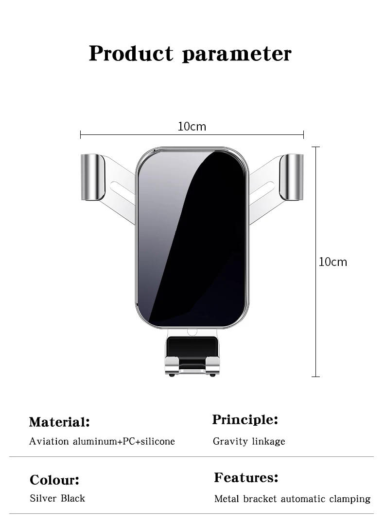 Phone holder Air conditioning air outlet mobile phone holder Accessories for toyota alphard 30 alphard anh30