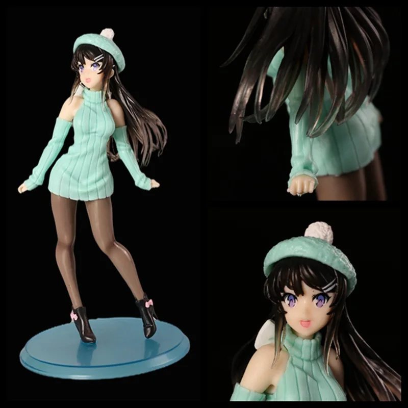 

Anime The Young Pig Head Boy Will Not Dream Of The Bunny Girl Senpai Figure Sakurajima Mai Action Figure Model Toy Collection