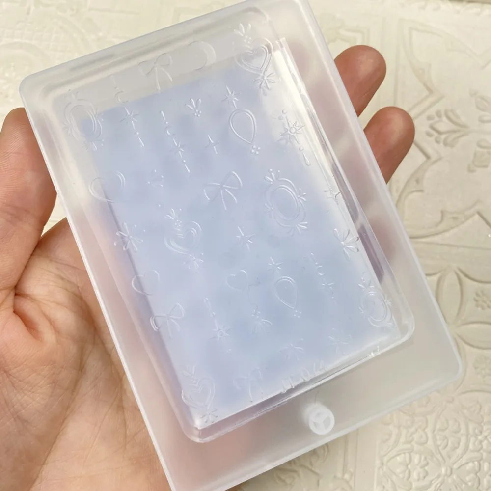 3D 나비 리본 실리콘 조각 몰드 별 하트 리본 몰드 네일 아트 액세서리 DIY 리본 장식 템플릿 스텐실 매니큐어 도구