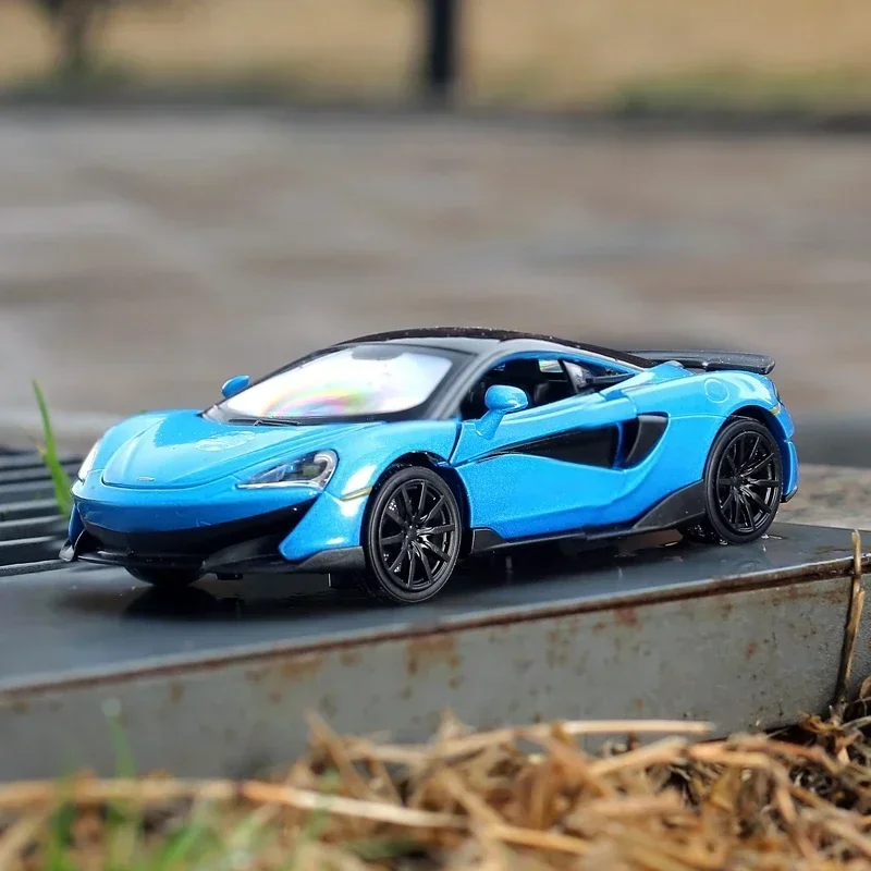Суперспортивная имитация McLaren 600LT в масштабе 1:36, изысканные Литые и игрушечные автомобили RMZ, модель автомобиля из сплава
