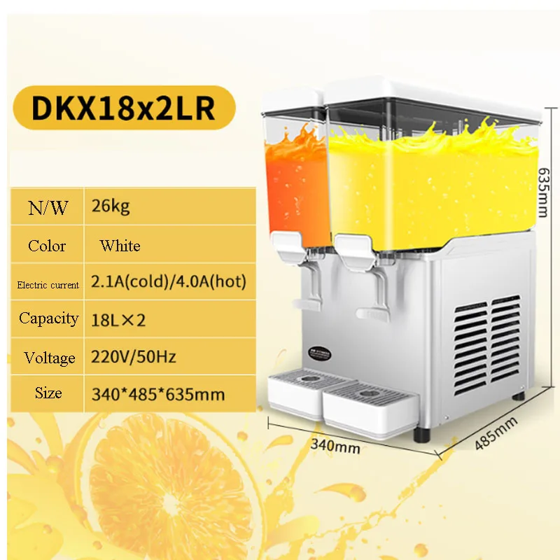 

Beverage Machine Commercial Cold And Hot Automatic Double-cylinder Milk Tea Restaurant Juicer Stall Drink Maker