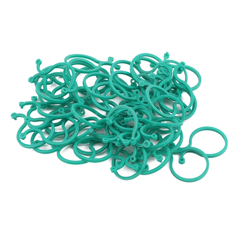 Garden Plant Holder Trellis Clips For Vine Vegetable Tomato Growing Upright Garden Plant Stand Tool 50/100 Pcs plant clips plastic plant clips
