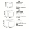 Large Capacity Clothes Storage Box Foldable Oxford Cloth Dustproof Storage Box with Zipper Wardrobe Organizer Household Items 6