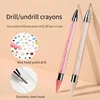 1Pc Double Head Nail Drill Pen Dual Purpose Rhinestone Crayon Nails Art Pen Diamante Picker Crystal Applicator Manicure Tool 네일 1
