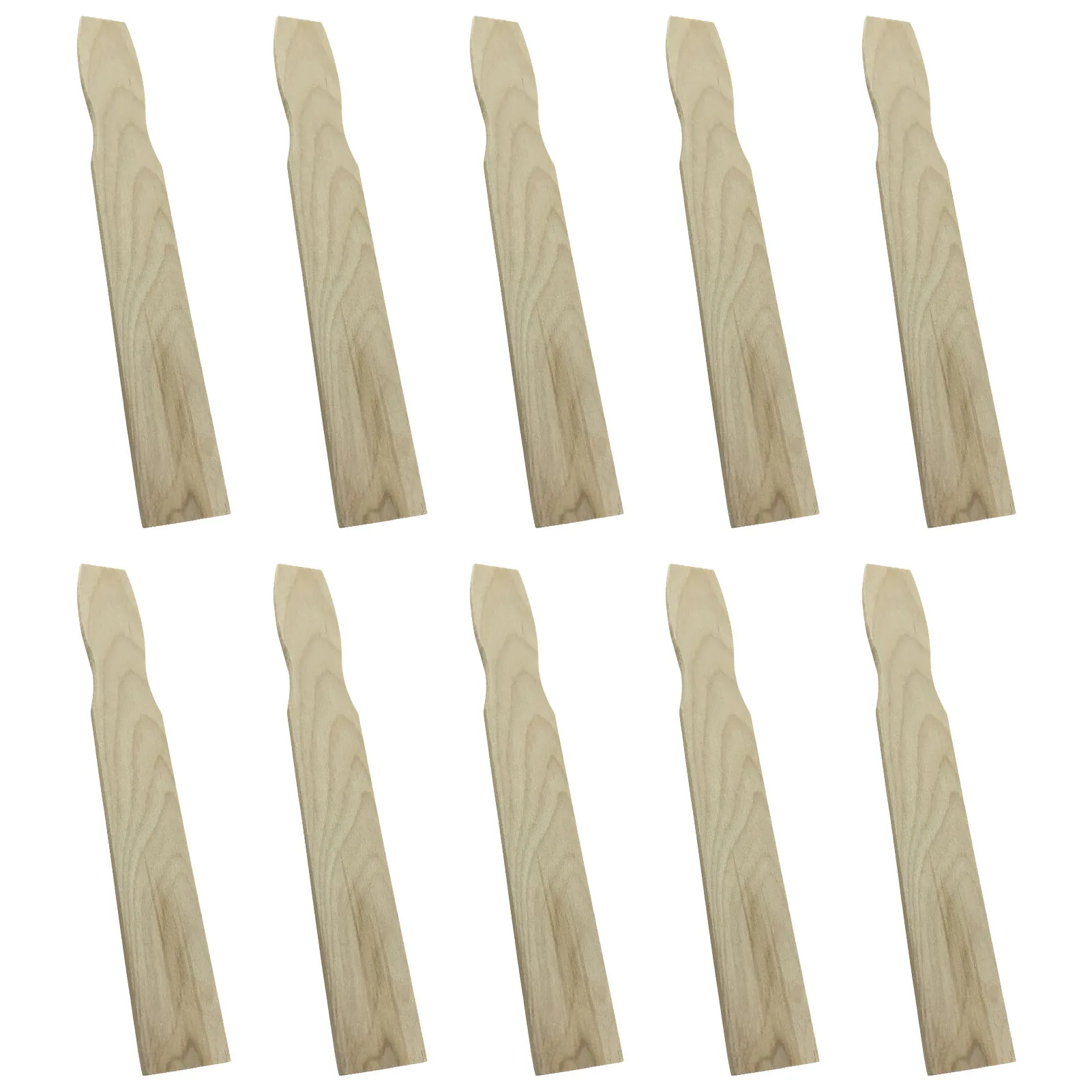 

10pcs Durable Garden Silicone For Mixing Measuring Scale Hardwood Stirrers Art Craft Customers Project Sturdy Paint Sticks Epoxy