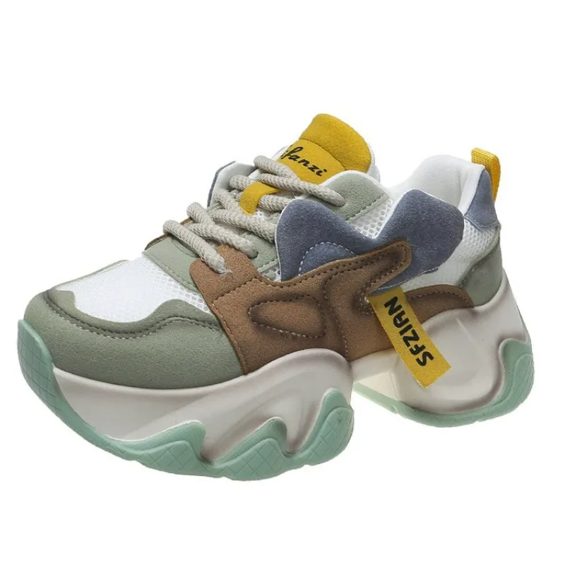 

Shoes for Women Summer 2024 New Breathable Ladies Lace Up Platform Sneakers Women Walking Designer Shoes Zapatos De Mujer