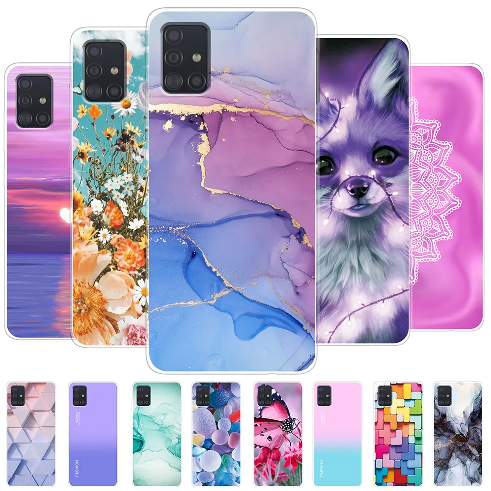 Per Samsung A51 4G Custodia Galaxy A51 A71 4G Coverclear Custodie Morbide In Silicone Per Samsung Galaxy A51 A71 5G Fundas Case Coque