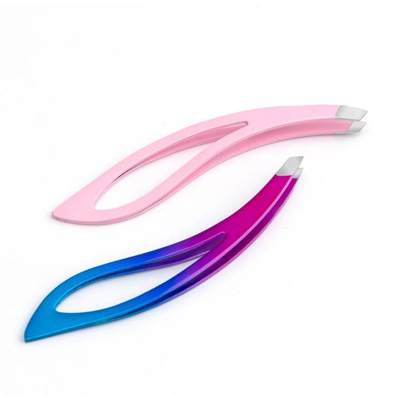 1pcs Lash Tweezers False Eyelash Extension Clip Pliers Eyebrow Tweezers For Hair Nail Art Soldering Lash Tongs Makeup Tool 5