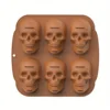 Skull Mold 3D Silicone Mold Candy Mold Chocolate Mold Ice Cube Tray  for DIY Cake Decorating Tool Baking Tools Accessories 5