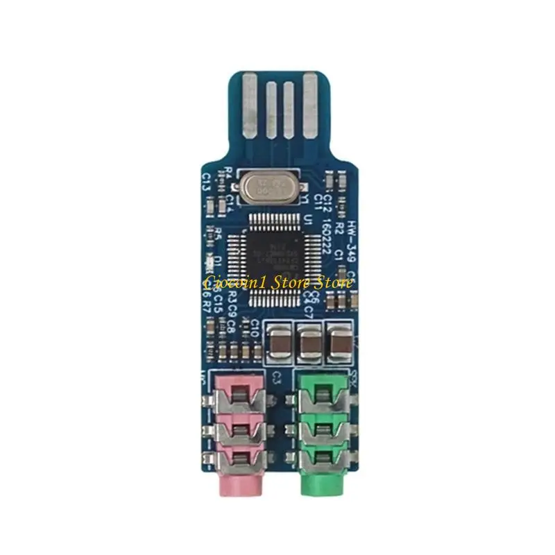 A3PC CM108 USB 사운드 카드 모듈 노트북 컴퓨터 용 무료 드라이버 3.5Mm 마이크 잭이있는 외부 사운드 카드 보드