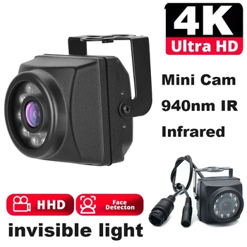 Telecamera IP POE Mini CCTV 8MP 4K per Casa, IMX415, LED IR Invisibili 940nm, Sicurezza e Sorveglianza, per Gabbie di Uccelli, Animali Domestici, Bambini, ICsee Xmeye RTSP