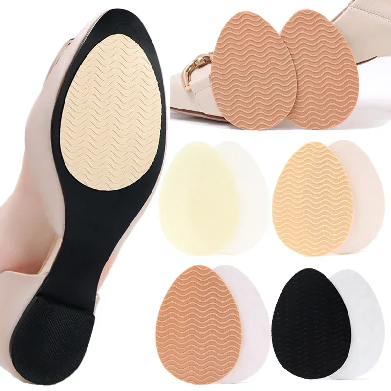 2PCS Shoe Sole Protector Anti-Slip Replacement Rubber Soles Outsoles for Shoes Repair Mat High Heels Self-Adhesive Bottom Sheet