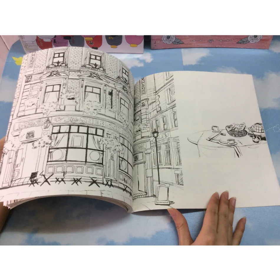 84 Pages My soul Travel coloring Book Secret Garden Style Coloring Books Relieve Stress Kill Time Graffiti Painting Drawing Book
