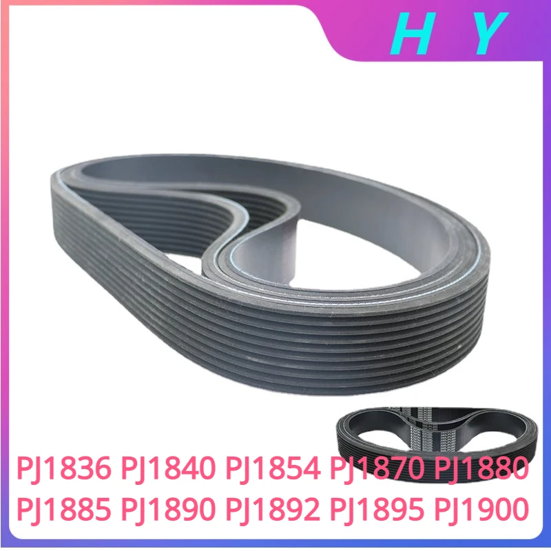 Cinghia Trapezoidale In Gomma PJ – Modelli PJ1836, PJ1840, PJ1854, PJ1870, PJ1880 E Altri, 8 Coste, Per Moto E Trasportatori