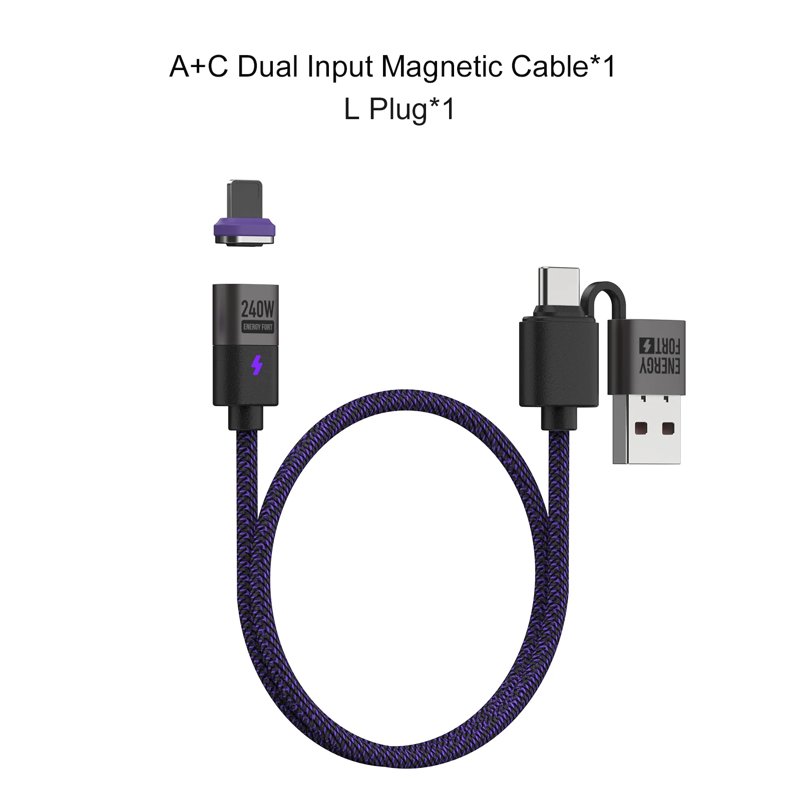 High-Speed 240W Magnetic USB Type C Fast Charging Cable