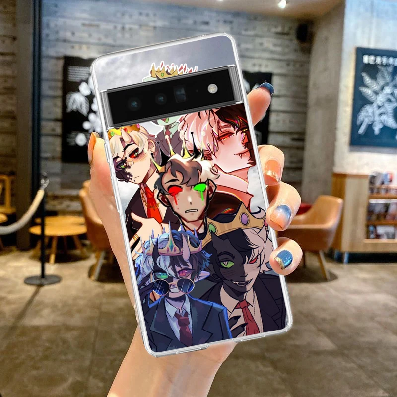 Funny Ranboo Dream SMP Silicone Shockproof Clear Phone Case