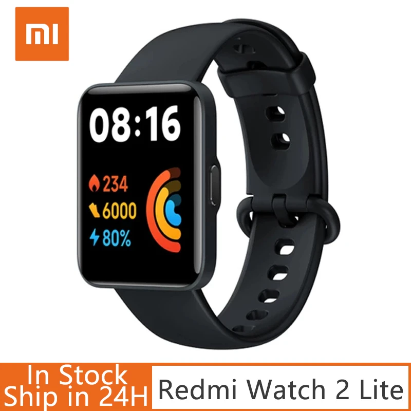 Global Version New Xiaomi Mi Watch Lite Heart Rate Sleep Monitor Ip68  Waterproof High-definition Gps Smart Watch - Smart Watches - AliExpress
