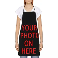 Family Pets Custom DIY Logo Funny Apron Customized Photo Print Adult Unisex Kitchen Chef Bib Tablier Cuisine Cooking Baking 2
