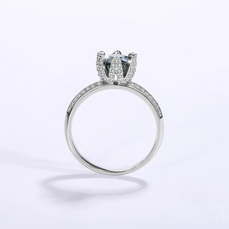 1 Carat Color Moissanite Ring S925 Sterling Silver Platinum For Women VVS D-COLOR Engagement Wedding Diamond Ring Luxury Jewelry