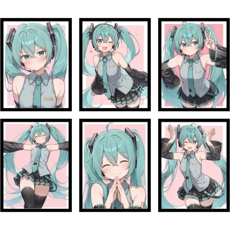 Hatsune Miku HD Art Poster - Vibrant Wall Mural Decor for Bedroom & Living Room, Perfect Gift for Vocaloid Fans