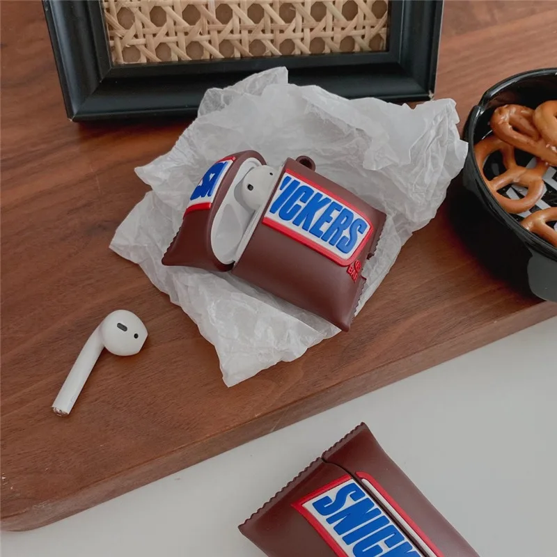 

Creative Chocolate Bar Case for AirPods Pro2 Airpod Pro 1 2 3 Bluetooth Earbuds Charging Box Protective Earphone Case Cover