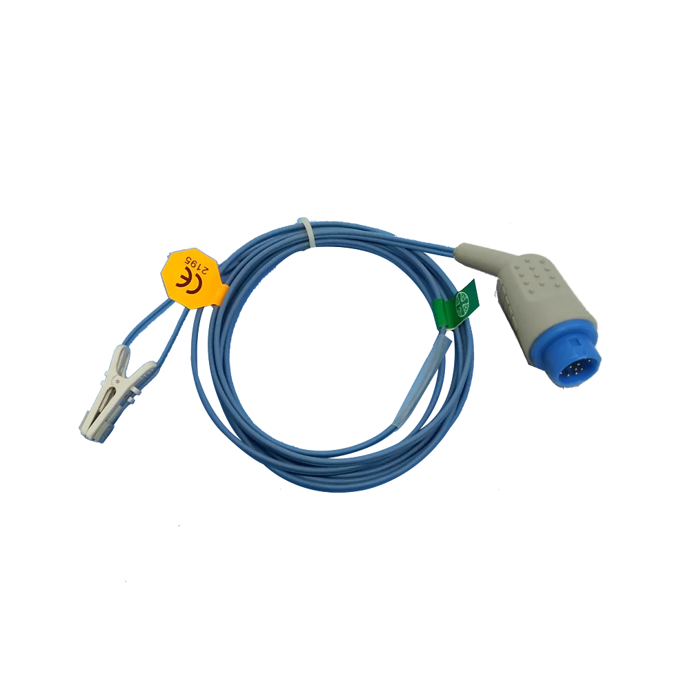Wiederverwendbarer SPO2-Sensor, langes Kabel, für Erwachsene und Kinder, Fingerclip für Neugeborene für PHILI 12PIN – Detail 4